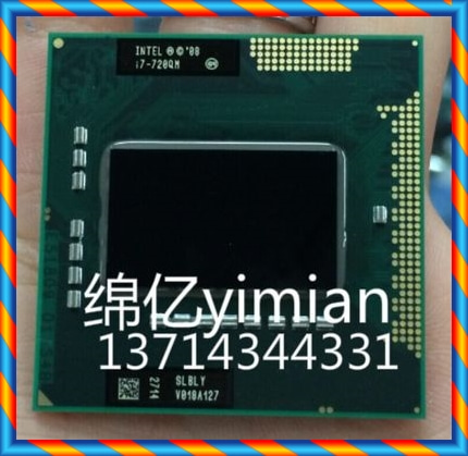 [중고] I7-720QM 노트북 CPU 1.6-2.8G / 6M 쿼드 코어 8 스레드 오리지날 QS 긍정적 생성 -[38662147815]