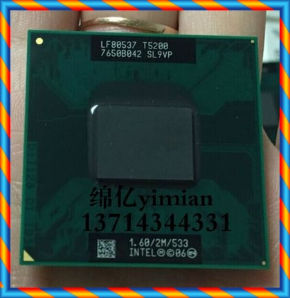 [중고] T5200 1.6GHz / 2M / 533 노트북 CPU Original 공식 보드 노트북 CPU 943 마더 보드 -[45074648189]