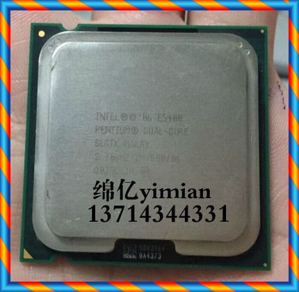 [중고] Intel Intel Pentium 듀얼 코어 E5400 E5400 벌크 데스크탑 775 핀 CPU -[531257773923]