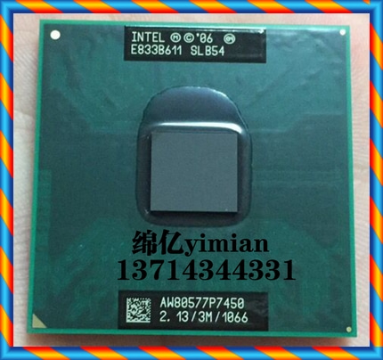 [중고] P7450 SLB54 SLGF7 노트북 CPU 2.13 / 3M / 1066 원본 버전 PM / GM45 -[536057659864]