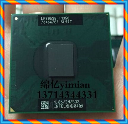 [중고] T1350 1.86 / 2M / 533 노트북 CPU PGA Original 공식 버전 940 943945 칩셋 -[536215514389]