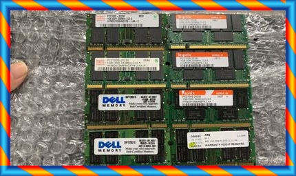 [중고] 오리지날 1G DDR 266333400 세대 노트북 메모리 스틱 완전 호환 정품 보증 -[538153103825]