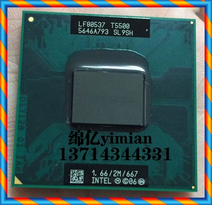 [중고] T5500 SL9SH SL9U4 1.66 2M 667 오리지날 공식 버전 노트북 CPU 945 칩셋 -[551524220887]