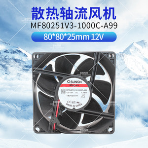 MF80251V3-1000C-A99 대만수논건준풍기8025 0.78W12V무음팬