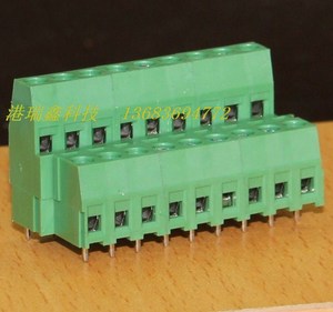 DECA 대만진련 5.08 피치 일자형 콘센트 9비트 2열 녹색접속단자 MB362-508