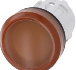 매끄러운 렌즈 호박색 표시기가있는 신품 오리지널 SIEMENS 3SU1001-6AA00-0AA0-[553429890799]