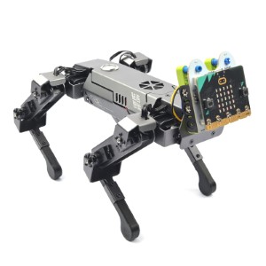 엔푸마이크로비트 4족 로봇 도그 확장 풀메탈 12자유도 바이오닉 로봇 프로그래밍 머신